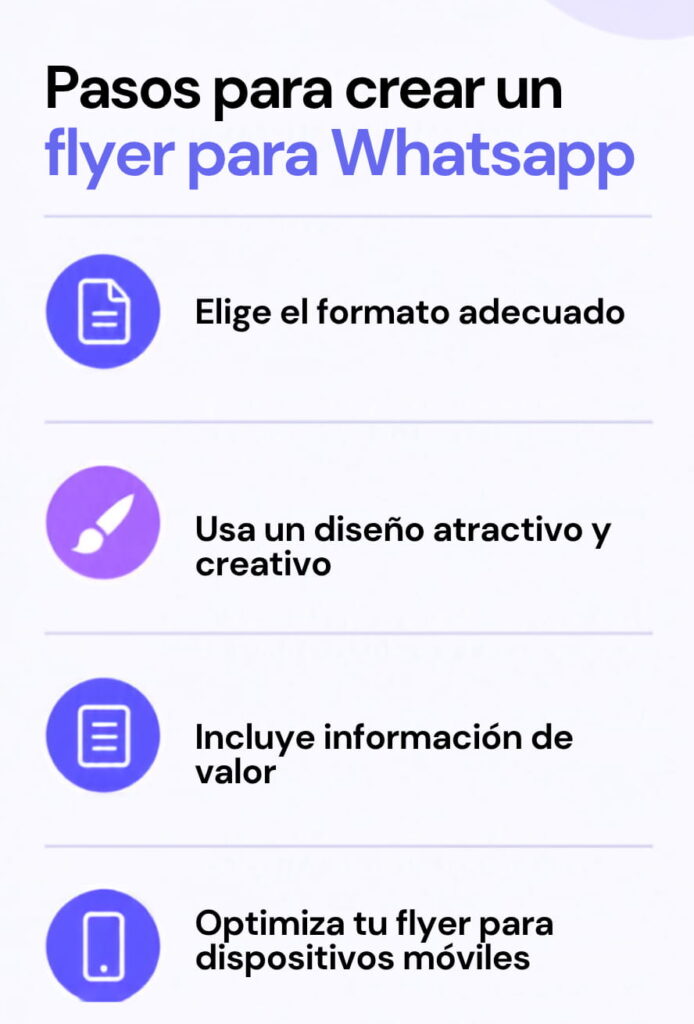 Cómo crear un flyer para WhatsApp: pasos