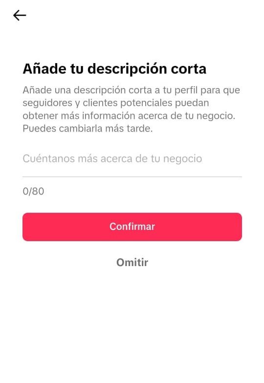Cómo crear cuenta de TikTok Business