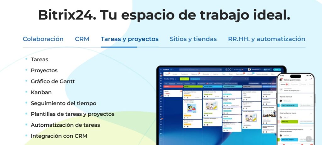 Pantalla de Bitrix24