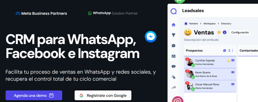 Pantalla de Leadsales