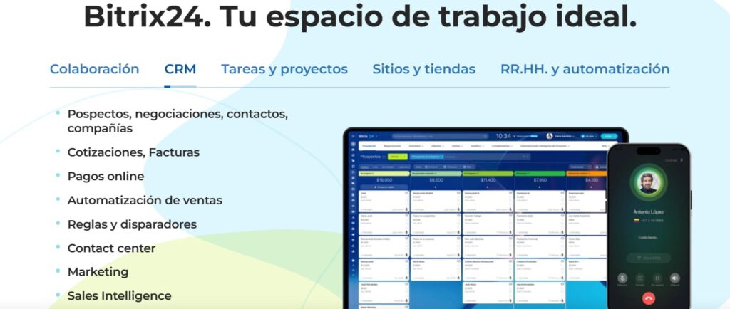 Pantalla de Bitrix24