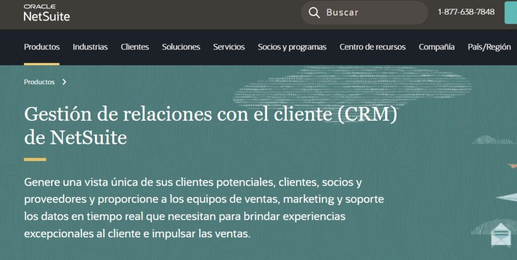 Pantalla de NetSuite