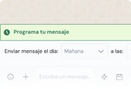 programación de mensajes en leadsales