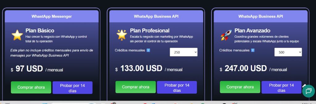 Leadsales Pricing Screen