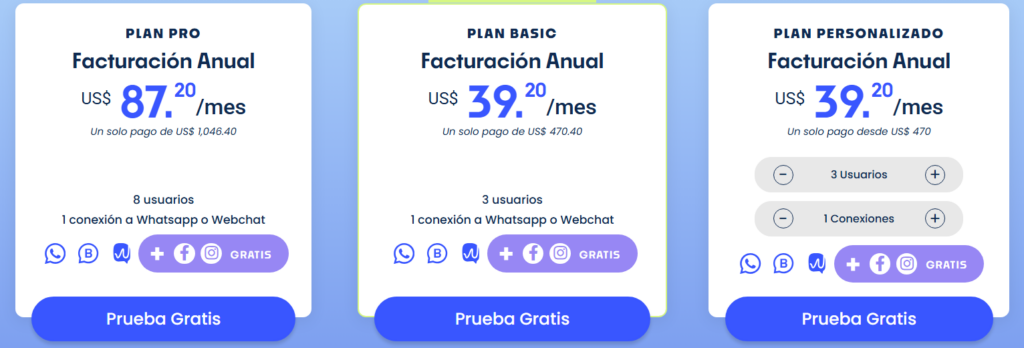 Whaticket Pricing Screen