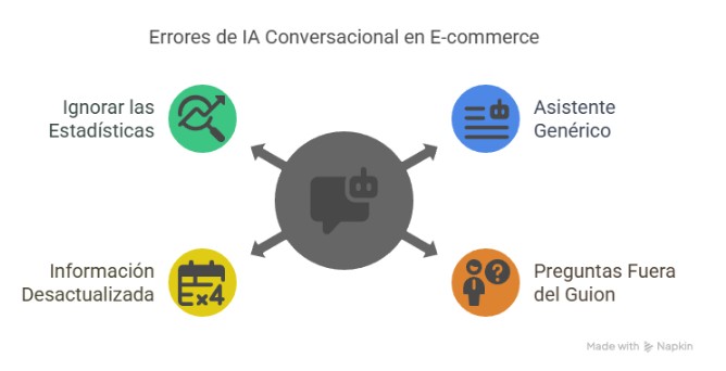 Errores al implementar la IA conversacional en tu e-commerce