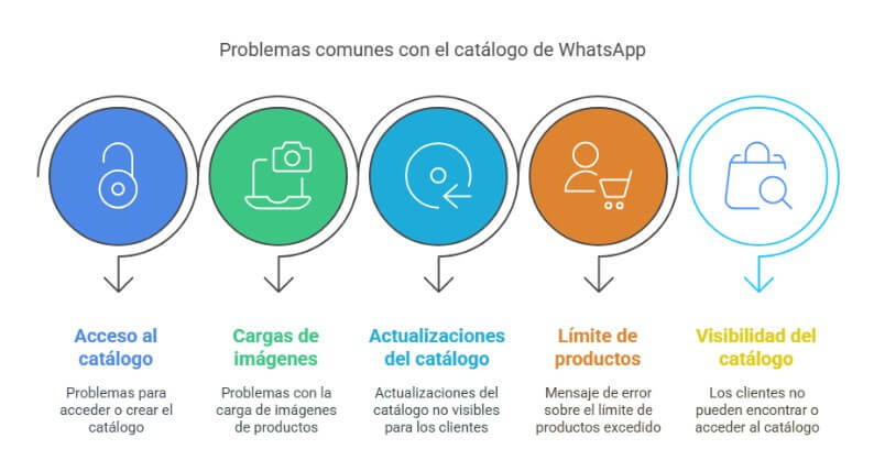 5 Problemas catálogo de WhatsApp