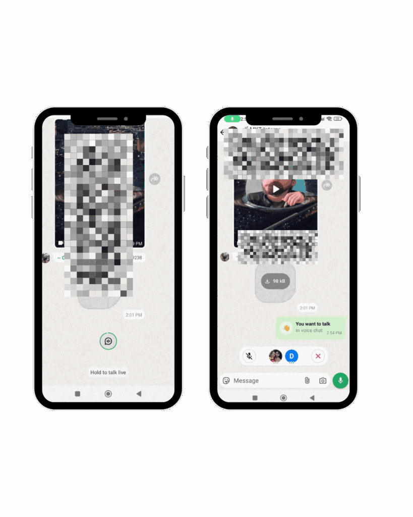 funcion walkie talkie whatsapp