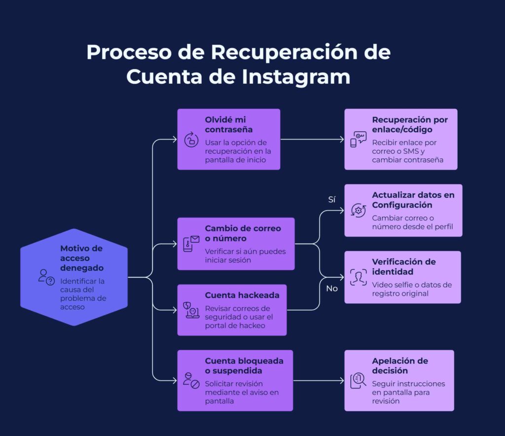 Cómo recuperar mi cuenta de Instagram pasos
