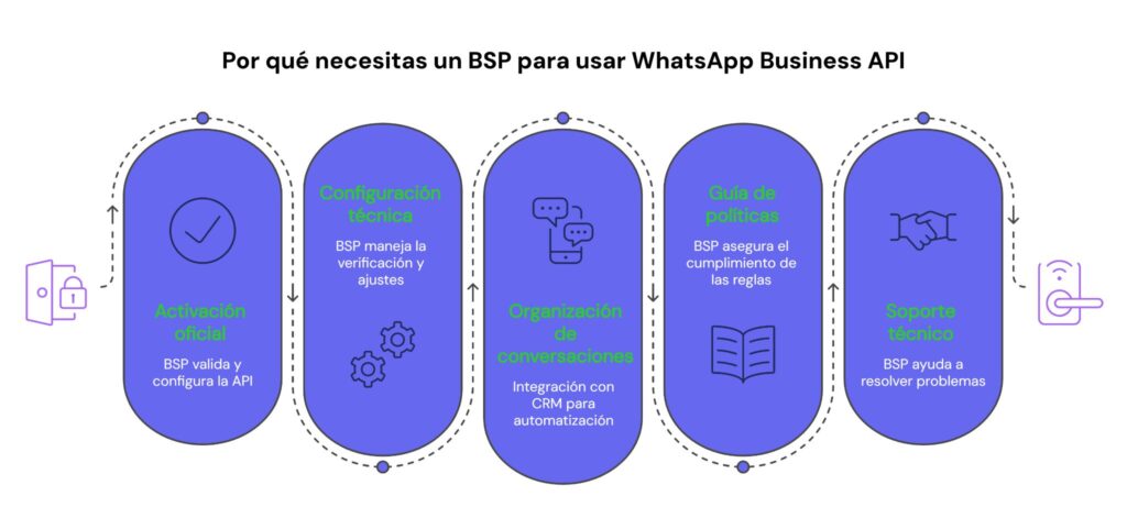 Razones para usar BSP para WhatsApp API