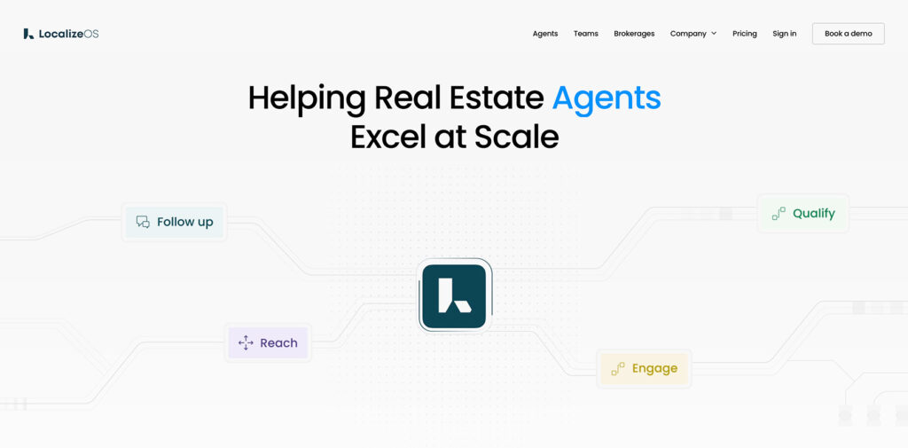 Captura de pantalla de la página web de LocalizeOS