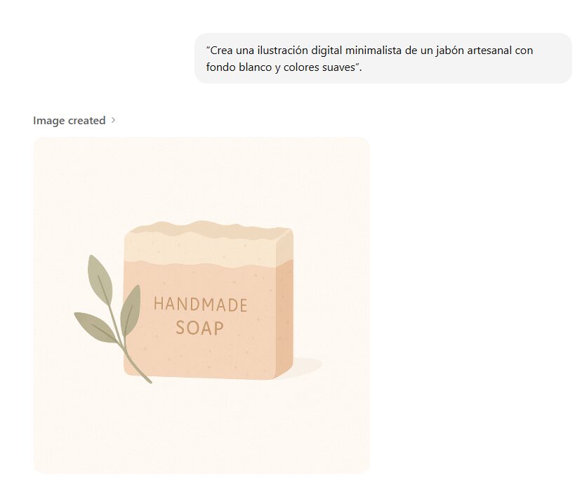 Ejemplo de prompt para crear ilustración en ChatGPT