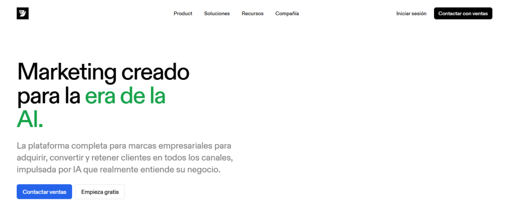 Pantalla de MessageBird