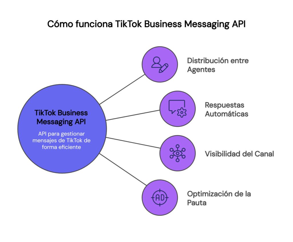 Funciones de TikTok Business Messaging API