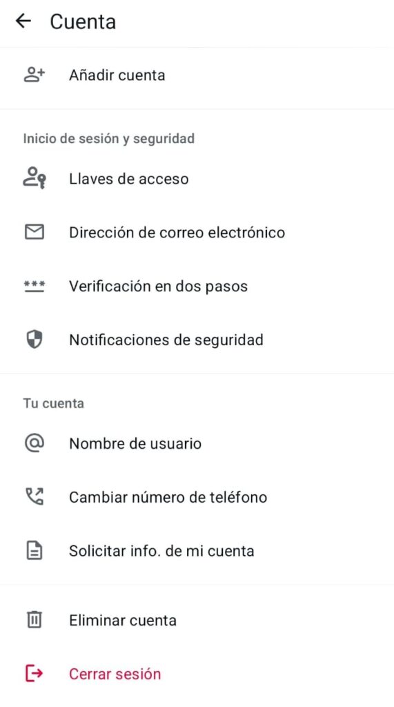 Configuración de nombre de usuario en WhatsApp